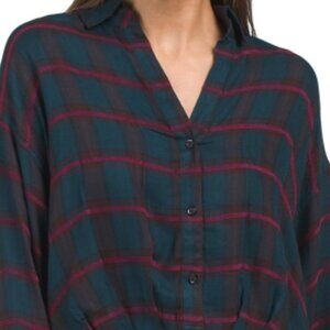 NEW Kut from the Kloth Long Sleeve Shirt Cropped Top Size L NWT